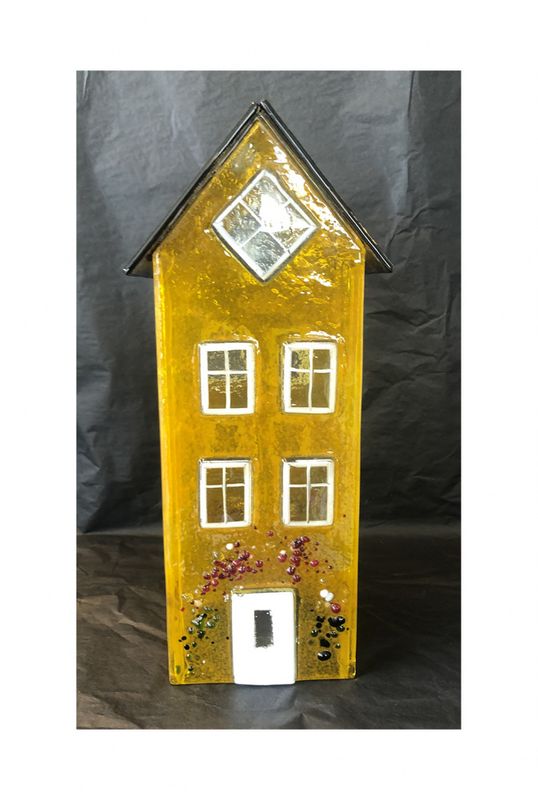 Glasshus 24 cm - Gul