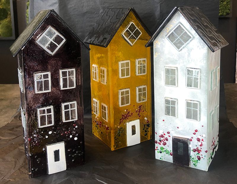 Glasshus 24 cm - Hvit