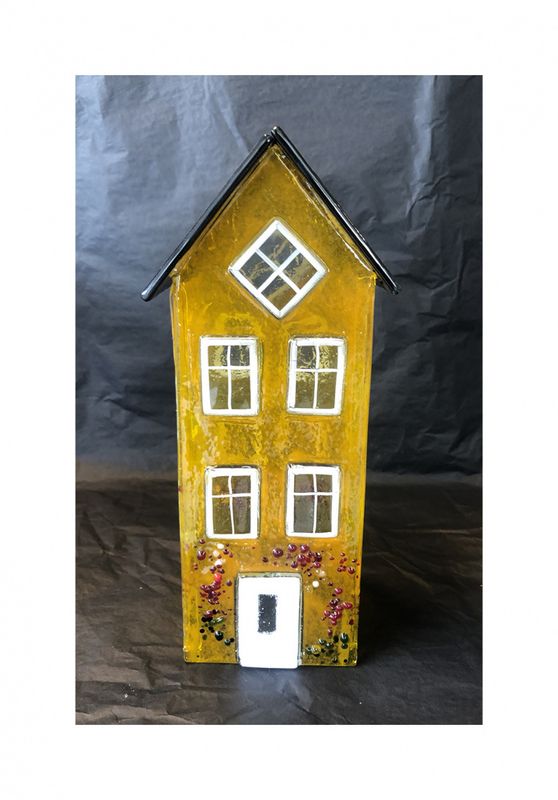 Glasshus 24 cm - Gul