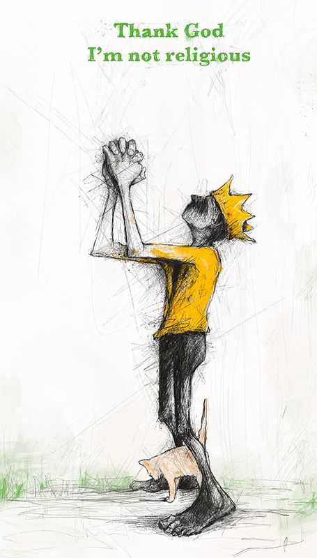 Thank God 38x62 cm