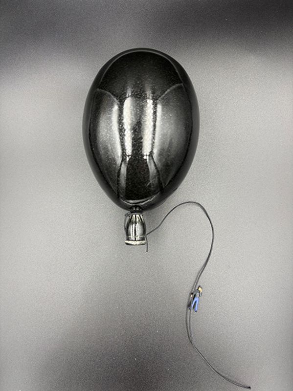 Keramikk ballong sort #14 cm