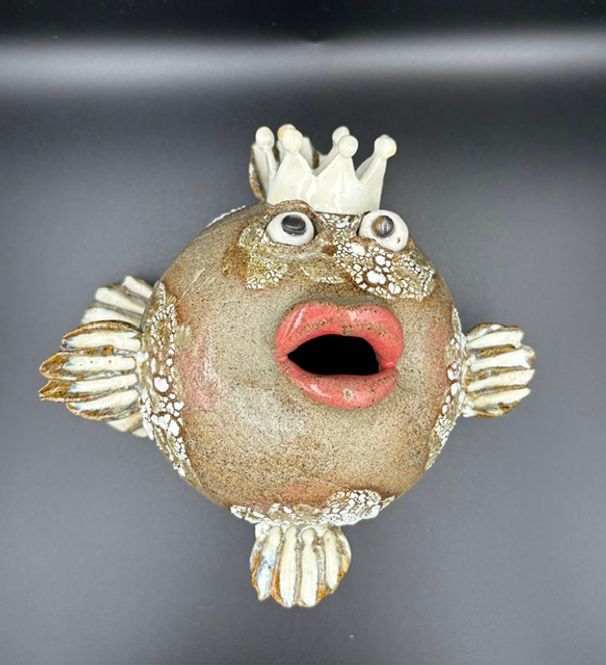 Hovedbilde Fisk til vegg #13 ca 12x12 cm