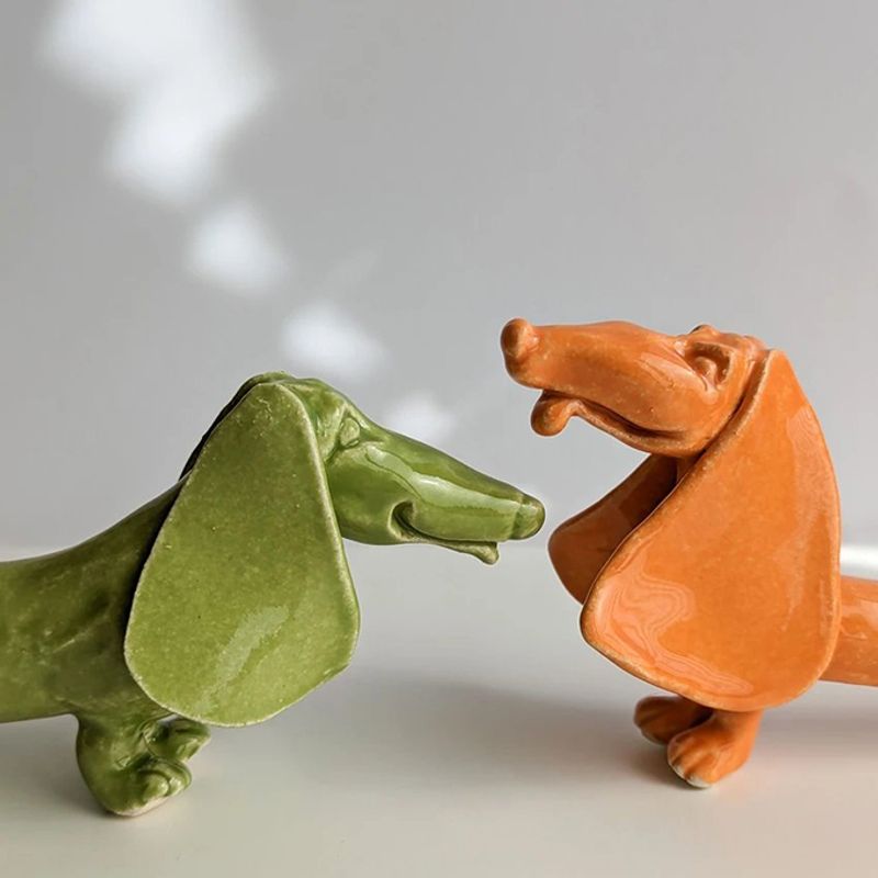 Dachs hund orange #I 28 cm