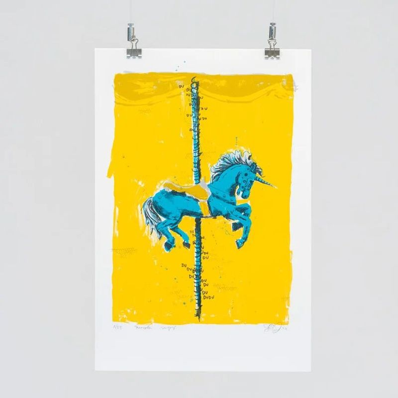 Karusellen 50x67 cm med ramme