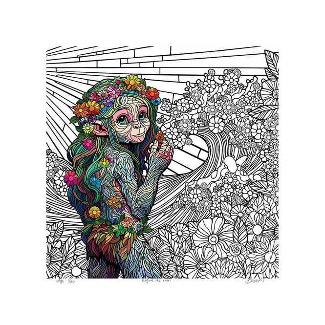 Hovedbilde Before the rain 30x30 cm med ramme