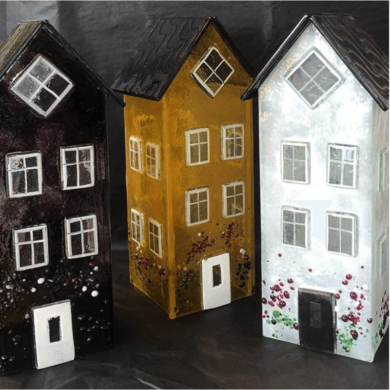 Glasshus 24 cm - Gul